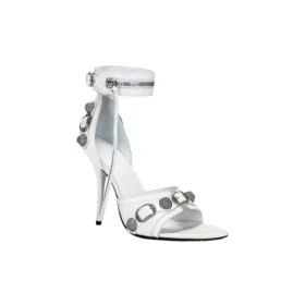 Cagole 110 mm Sandaler “White Arena Lambskin” 743057WAD4E9081
