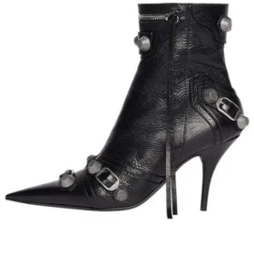 Cagole 90 mm støvletter “Black Arena Lambskin” 694379WAD4E1081 Cagole 90 mm støvletter “Black Arena Lambskin” 694379WAD4E1081