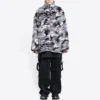 Camouflage-jakke med lynlås “Grey” 681818TLQ121240