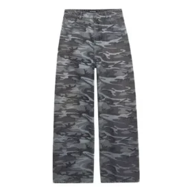 Camouflage-jeans med brede ben “Grå” 641456TJW551055