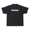 Caps T-shirt, Boxy-pasform, “Sort” 651795TNVL11070