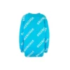 Cardigan med logo-monogram og afslappet pasform “Blue” 625330T31784661