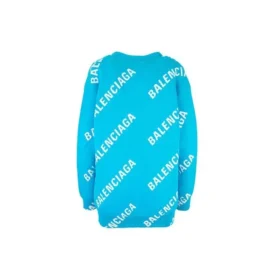 Cardigan med logo-monogram og afslappet pasform “Blue” 625330T31784661