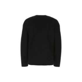 Cardigan med ton-i-ton-logo overalt “Black” 720058T16611000