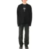 Cardigan med ton-i-ton-logo overalt “Black” 720058T16611000