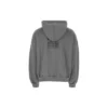 Care Label-hættetrøje, mellemvid pasform “Grey Black” 725565TNVL61219