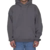 Care Label-hættetrøje, mellemvid pasform “Grey Black” 725565TNVL61219