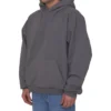 Care Label-hættetrøje, mellemvid pasform “Grey Black” 725565TNVL61219
