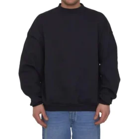 Care Label sweatshirt med rund hals “Black” 724511TNVL61070