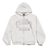Champs-elysees hættetrøje med gennemgående lynlås, regular fit “White” 803264TRVM99016
