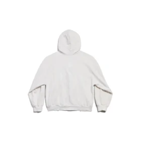 Champs-elysees hættetrøje med gennemgående lynlås, regular fit “White” 803264TRVM99016