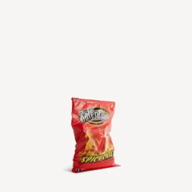 Chips-taske i rødt