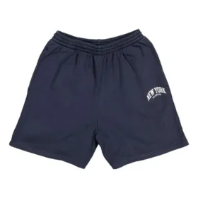Cities New York bomulds-sweatshorts “Navy White” 676137TLVM30396