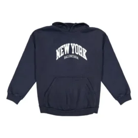 Cities New York-hettetrøje i bred pasform “Navy White” 675003TLVM33967