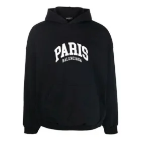 Cities Paris-hettetrøje i bred pasform “Black White” 674986TLVL81070