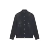 Cities Paris oversized Denim Jakke “Washed Black White” 690198TBP479034