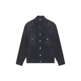 Cities Paris oversized Denim Jakke “Washed Black White” 690198TBP479034