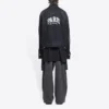 Cities Paris oversized Denim Jakke “Washed Black White” 690198TBP479034