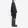 Cities Paris oversized Denim Jakke “Washed Black White” 690198TBP479034