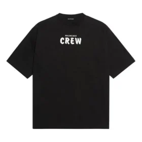 Crew-print, løs pasform, korte ærmer, sort 620941TIV741070 Crew-print, løs pasform, korte ærmer, sort 620941TIV741070