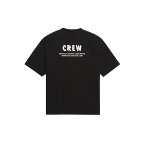 Crew-print, løs pasform, korte ærmer, sort 620941TIV741070 Crew-print, løs pasform, korte ærmer, sort 620941TIV741070