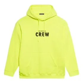 Crew-sweatshirt med bogstavtryk, herre, gul 600583TIV757072 Crew-sweatshirt med bogstavtryk, herre, gul 600583TIV757072