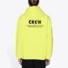 Crew-sweatshirt med bogstavtryk, herre, gul 600583TIV757072