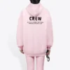 Crew-trøje med alfabetprint, lyserød 578135TIV751900