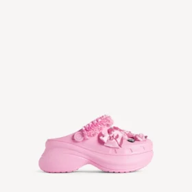 Crocs™-mule med Jibbitz™ til kvinder i lyserød