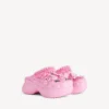 Crocs™-mule med Jibbitz™ til kvinder i lyserød