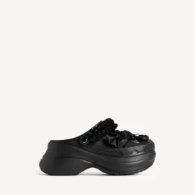 Crocs™-mule til kvinder med Jibbitz™ i sort
