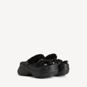 Crocs™-mule til kvinder med Jibbitz™ i sort