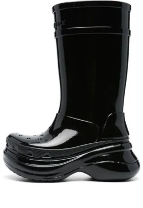 Crocs x Balenciaga støvler med lakfinish “Sort” 677388W1S8X