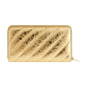 Crush Continental-tegnebog, metalliseret og quiltet “Gold” 7664472AAYO8004
