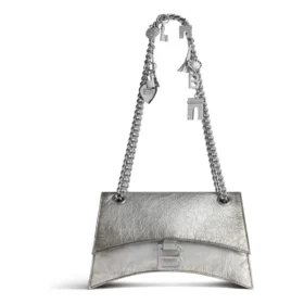 Crush lille kædetaske med “Dirty Effect” “Silver” 7819202AA6X8110