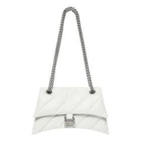 Crush lille kædetaske, quiltet “Optic White” 716351210J09001