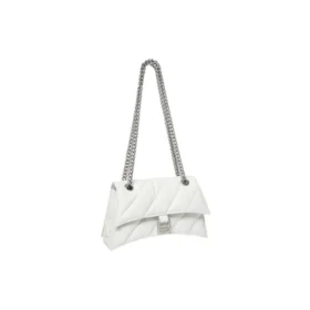 Crush lille kædetaske, quiltet “Optic White” 716351210J09001