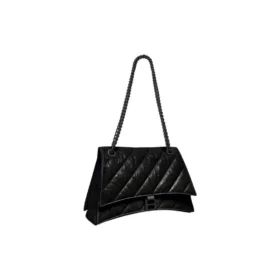 Crush Medium kædetaske, quiltet “Black” 716393210IY1000