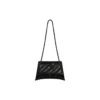 Crush Medium kædetaske, quiltet “Black” 716393210IY1000