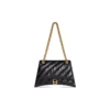 Crush Medium kædetaske, quiltet “Sort” 716393210J11000