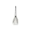 Crush mellemstor kædetaske, quiltet “Optic White” 716393210J09001