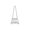 Crush mellemstor kædetaske, quiltet “Optic White” 716393210J09001