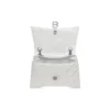 Crush mellemstor kædetaske, quiltet “Optic White” 716393210J09001