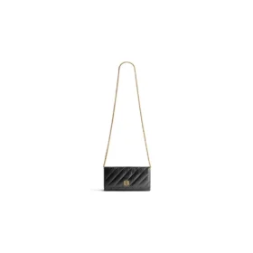 Crush-pung med kæde, quiltet “Black” 781723210J11000