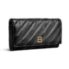 Crush-pung med kæde, quiltet “Black” 781723210J11000