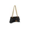 Crush Small Chain Bag med krokodilleprægning “Black” 716351210IX1000