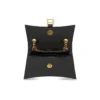 Crush Small Chain Bag med krokodilleprægning “Black” 716351210IX1000