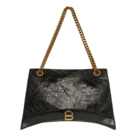 Crush stor kædetaske “Black” 716332210IT1000