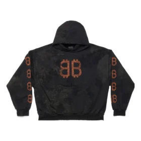 Crypto-hættetrøje, medium pasform “Black Faded” 742603TOVN71055