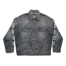 Crypto Large Fit-jakke “Light Blue” 750983TNW654036